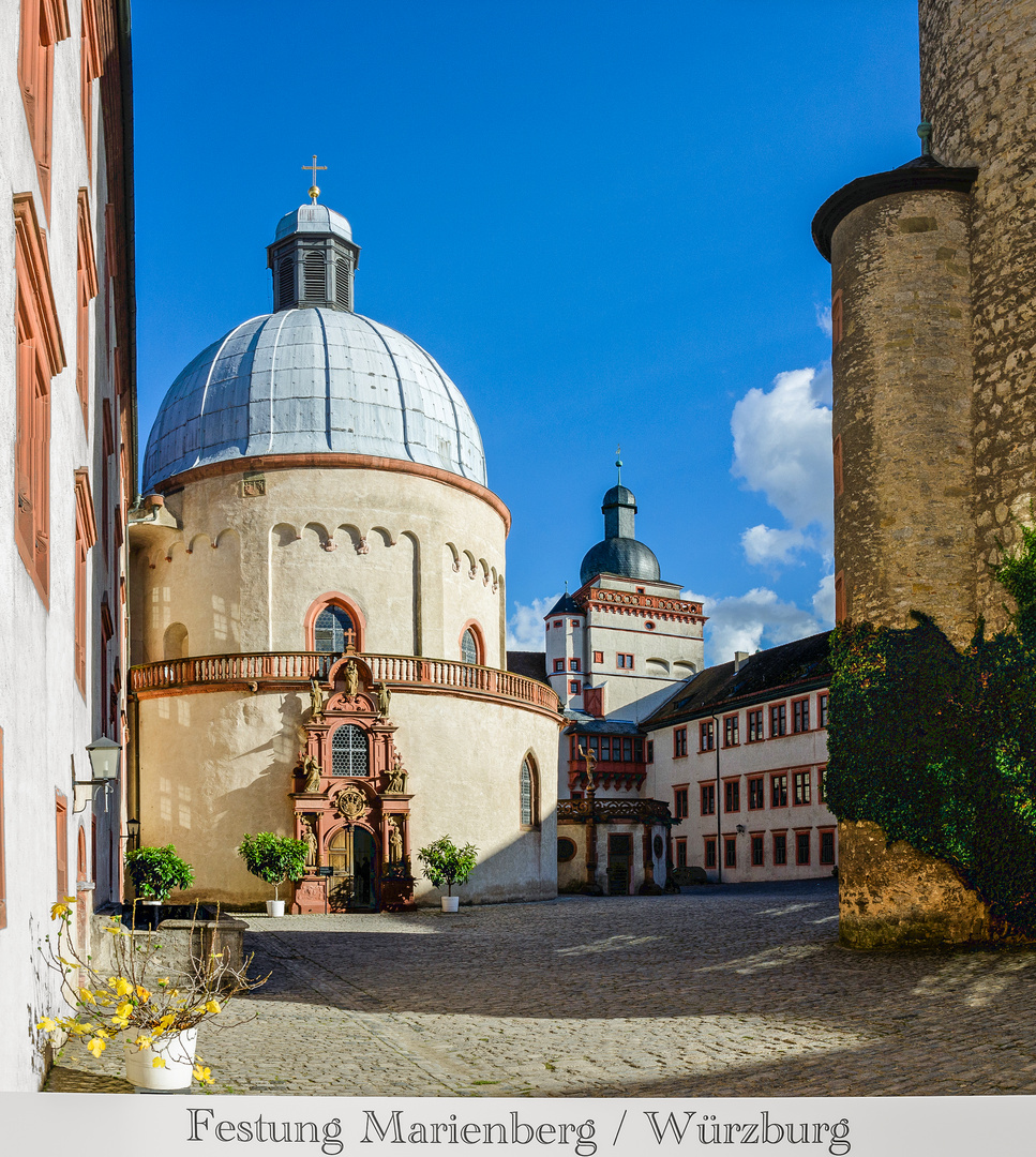 Innenhof der Festung Marienberg / Würzburg