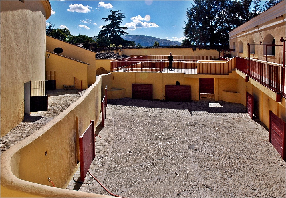 Innenhof der Stierkampfarena in Ronda/Andalusien