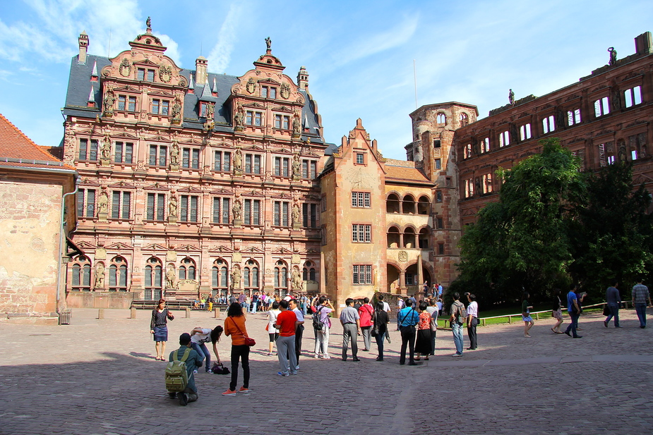 *Innenhof des Heidelberger Schlosses*