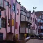 Innenhof des Hundertwasserhauses in Plochingen