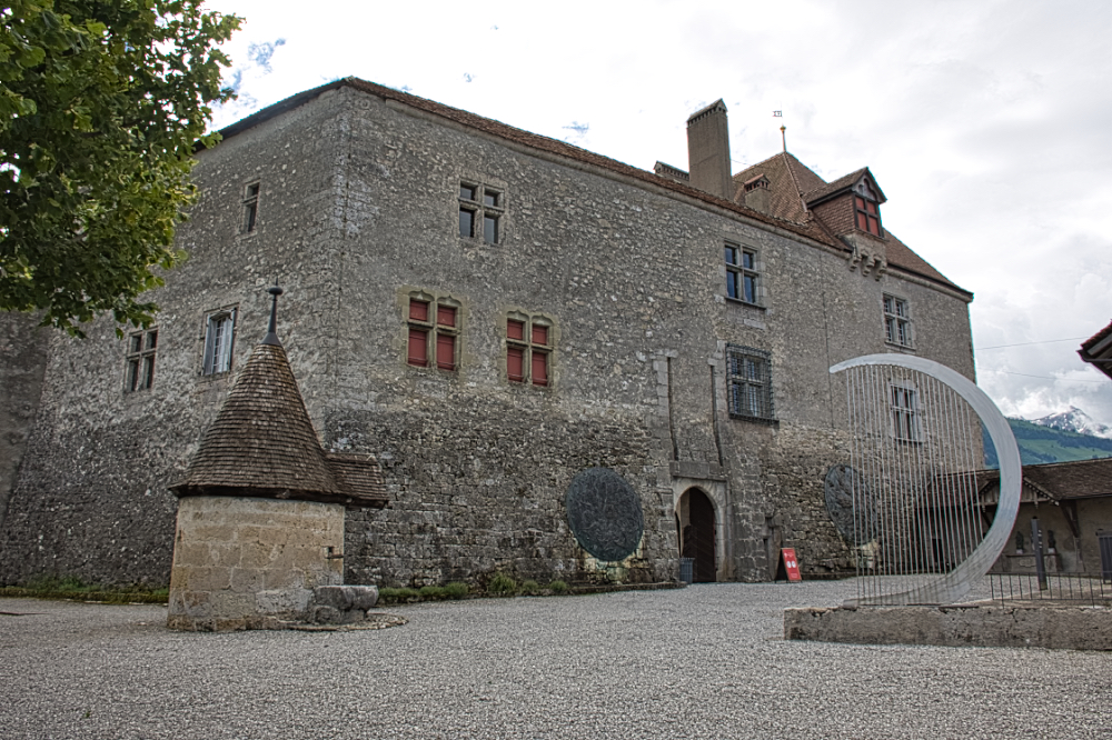 Innenhof des Schlosses Greyerz