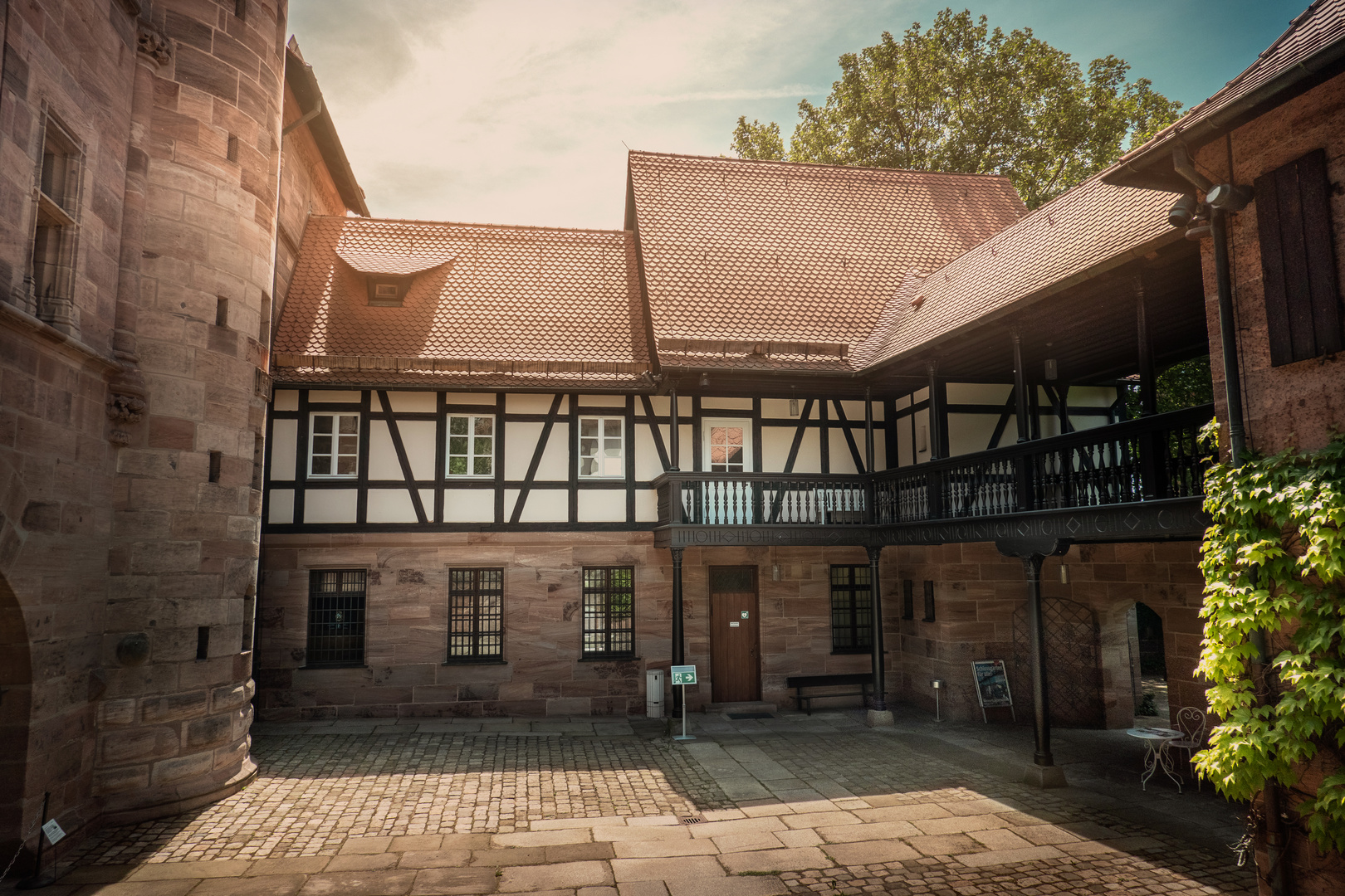 Innenhof des Tucherschlosses in Nürnberg