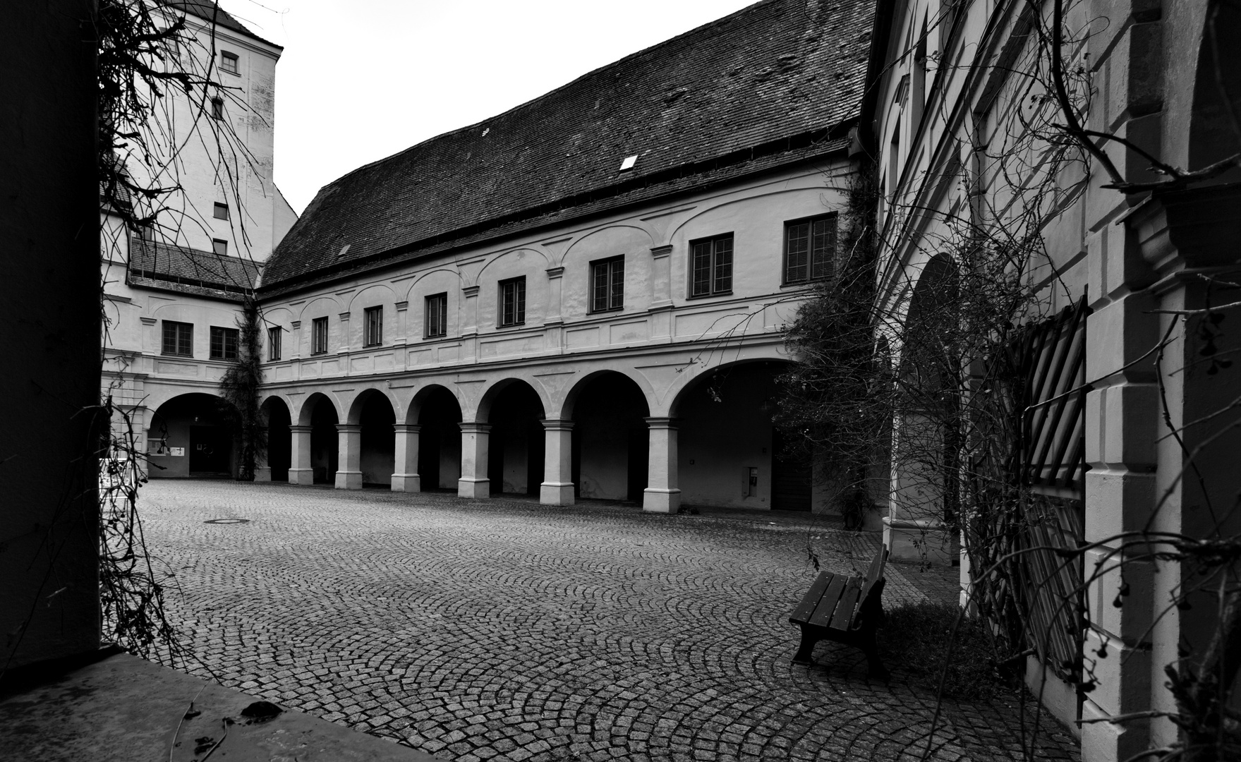 Innenhof des Wittelbacher Schlosses.