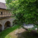 Innenhof (Fanghof) der Spitalbastei Rothenburg 