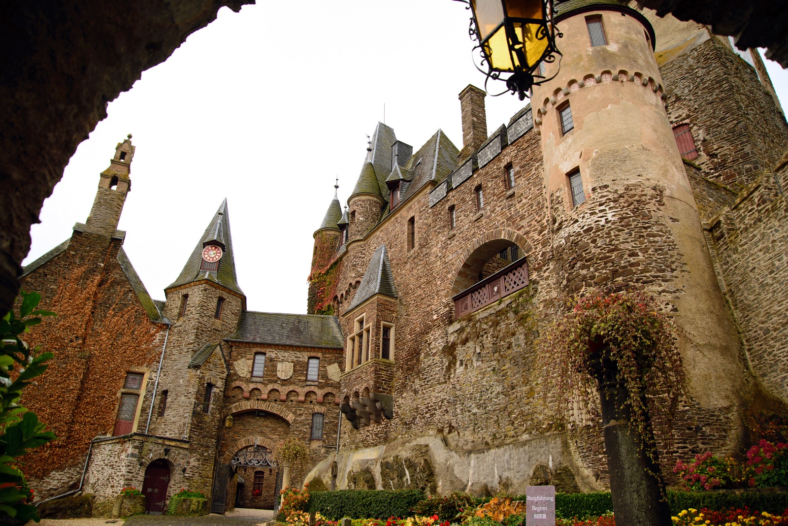 Innenhof im Reichsburg Cochem.