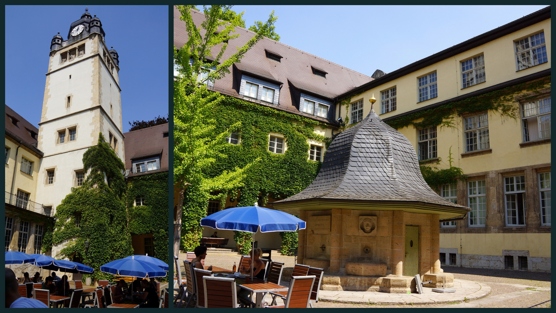 Innenhof in der Friedrich-Schiller-Universität Jena