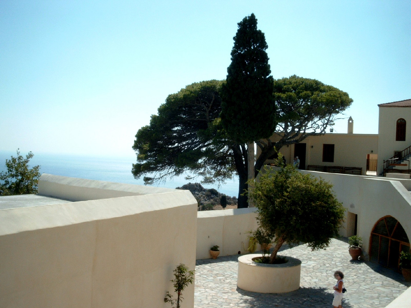 Innenhof Kloster auf Kreta