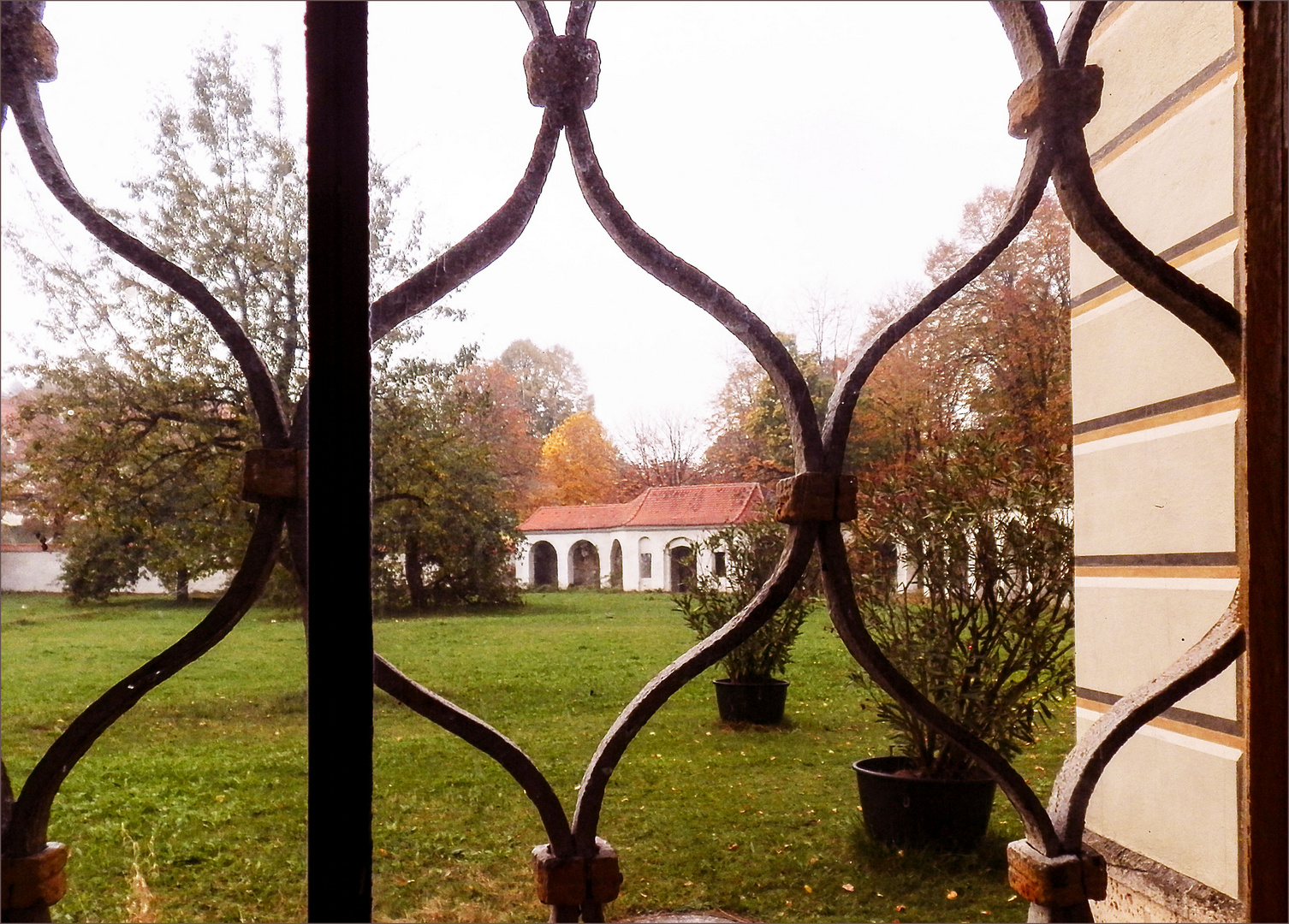 Innenhof Kloster  Ottobeuren  