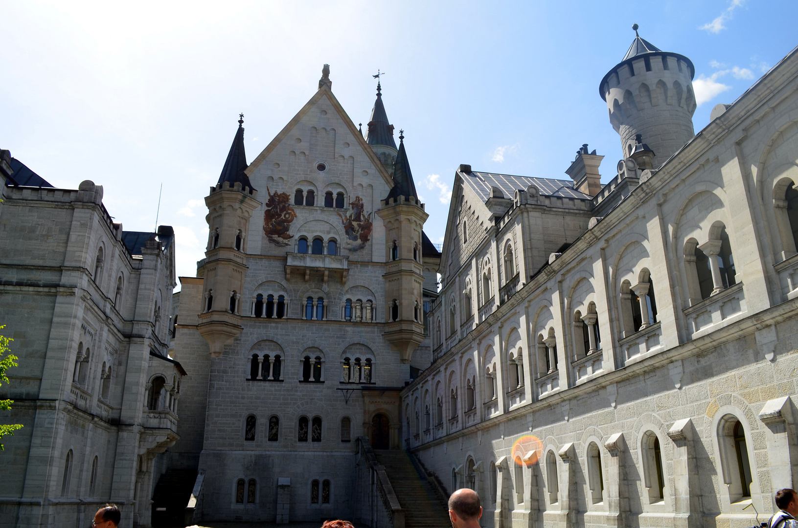 Innenhof Schloß Neuschwanstein