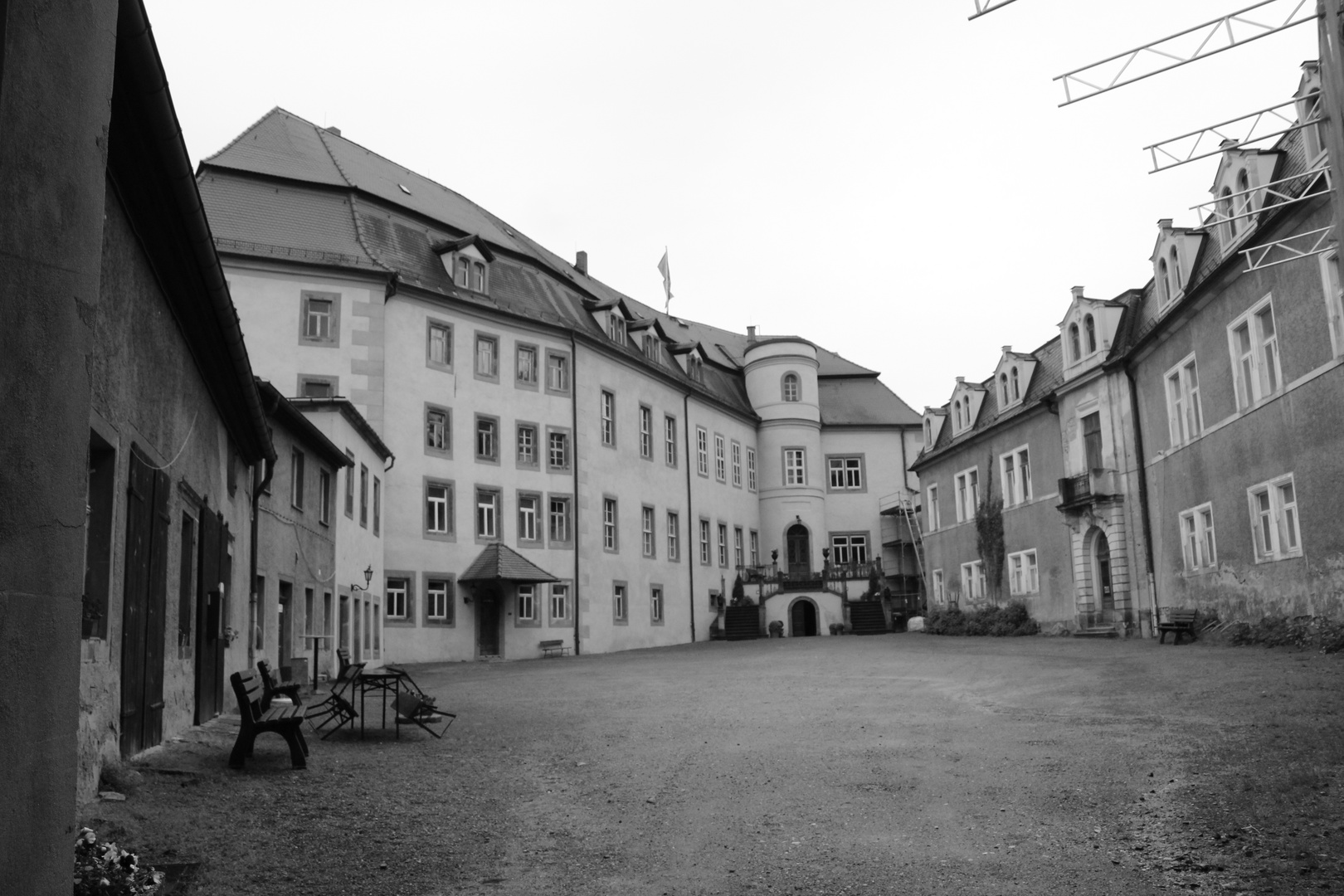 Innenhof Schloss Wolkenburg