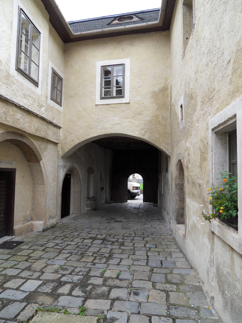 Innenhof vom Museum in Brunn am Geb...