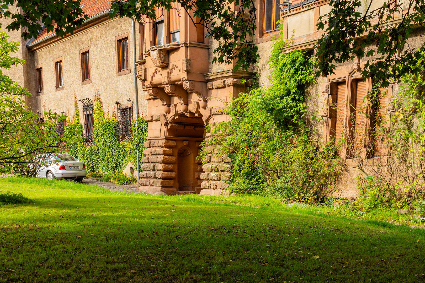 Innenhof vom Schloss Veltheimsburg-Bebertal