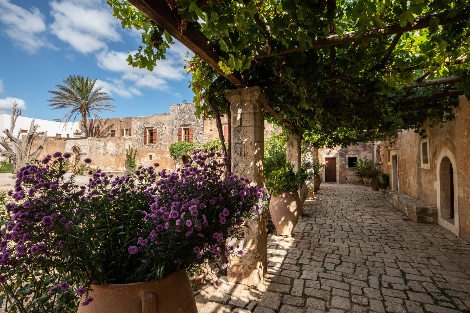 Innenhof von Kloster Arkadi