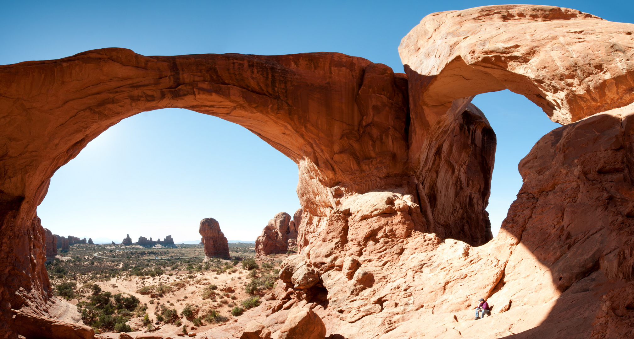 Innenpanorama des Double Arch