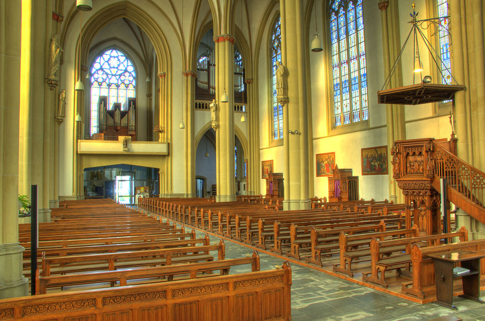 Innenraum der Nikomedeskirche in Steinfurt