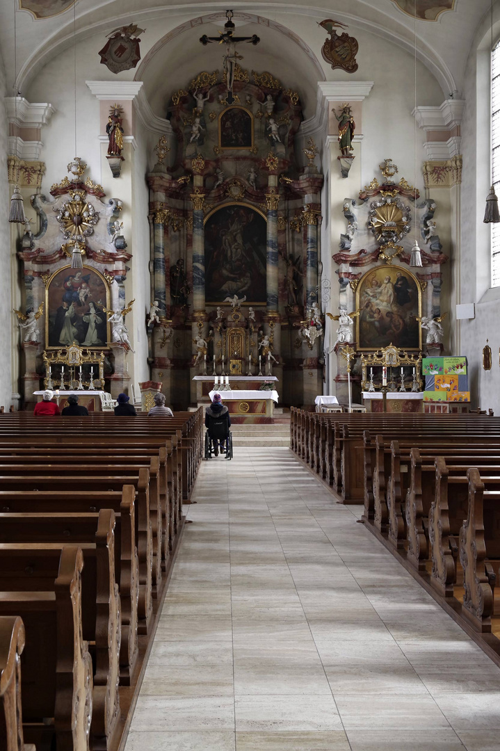 Innenraum der Stadtkirche in Langenargen