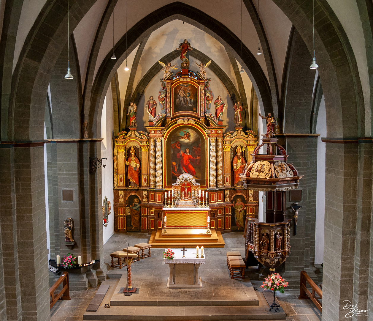 Innenraum St. Stephanus Kirche 