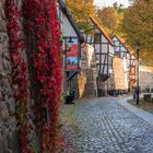 Innenseite der Stadtmauer von Neubrandenburg mit Wiekhäuser