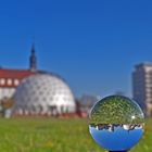 Innenstadt Gera im Lensball-Spiegel