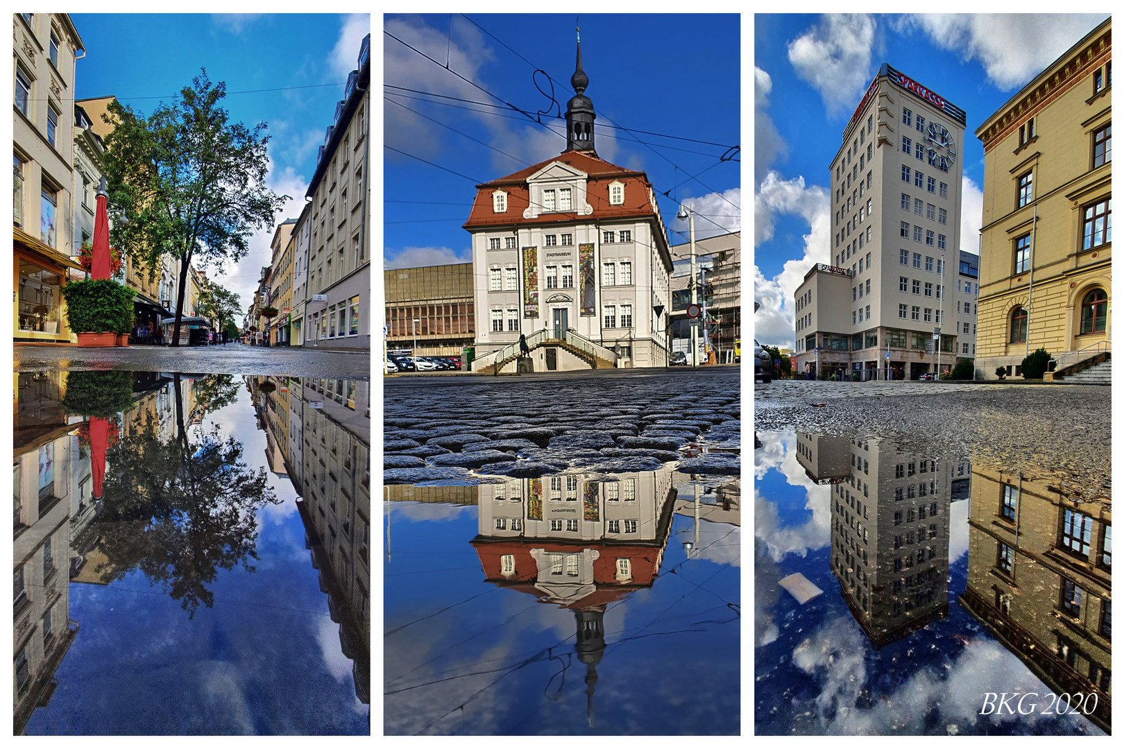 Innenstadt-Spiegelbilder Gera 