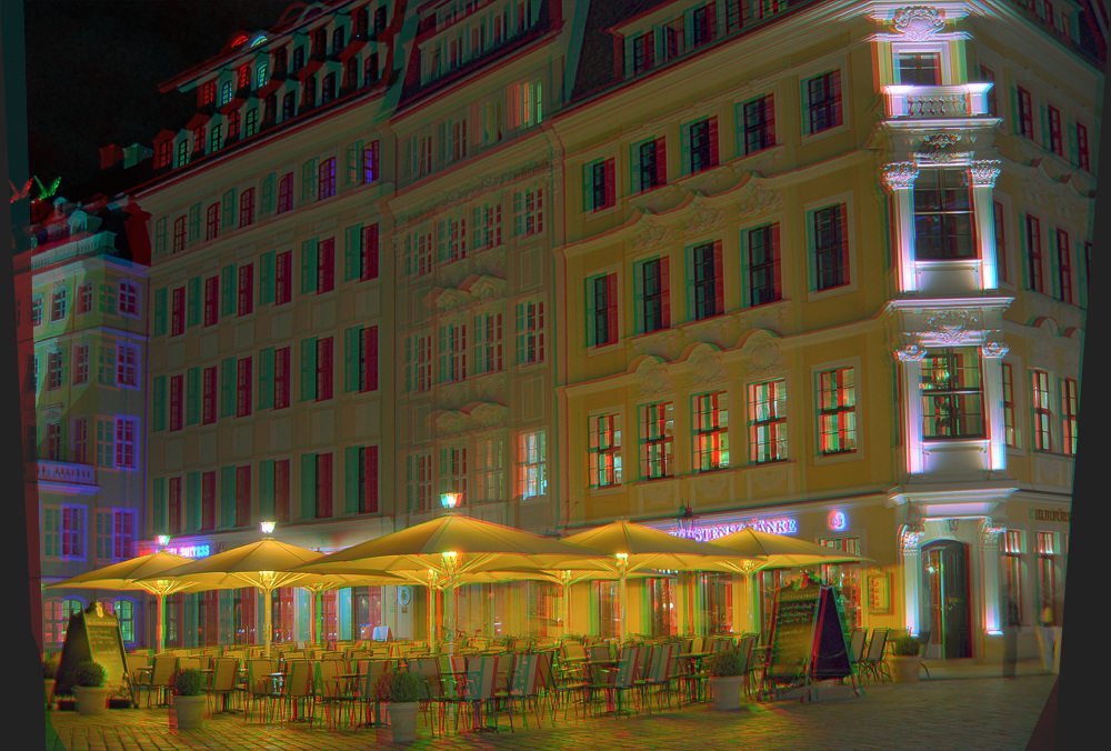 Inner City Restaurant 3D ANAGLYPH