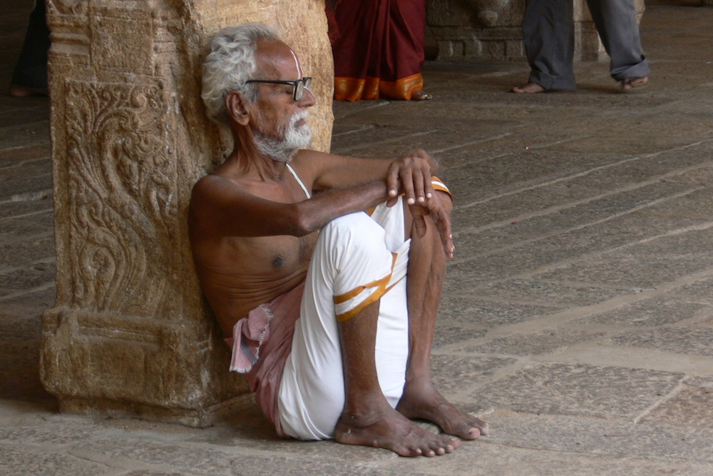 innere Ruhe im Tempel