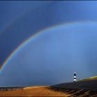 Innerhalb des Regenbogens ist das Licht heller als außerhalb desselben