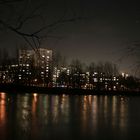 Innpromenade bei Innsbruck bei Nacht