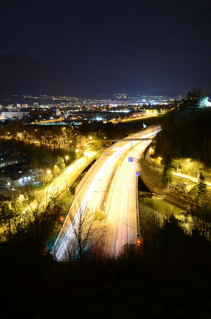 Innsbruck bei Nacht