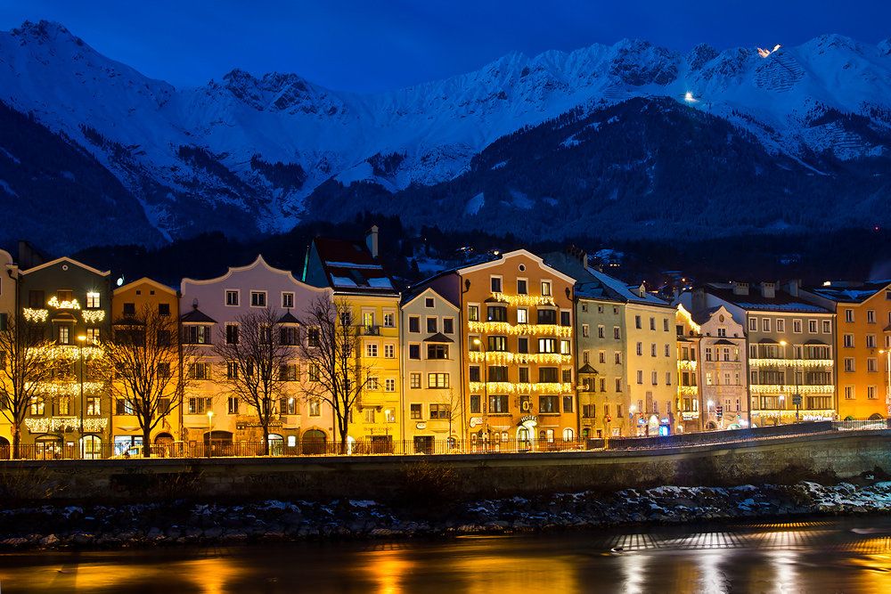 Innsbruck zur blauen Stunde