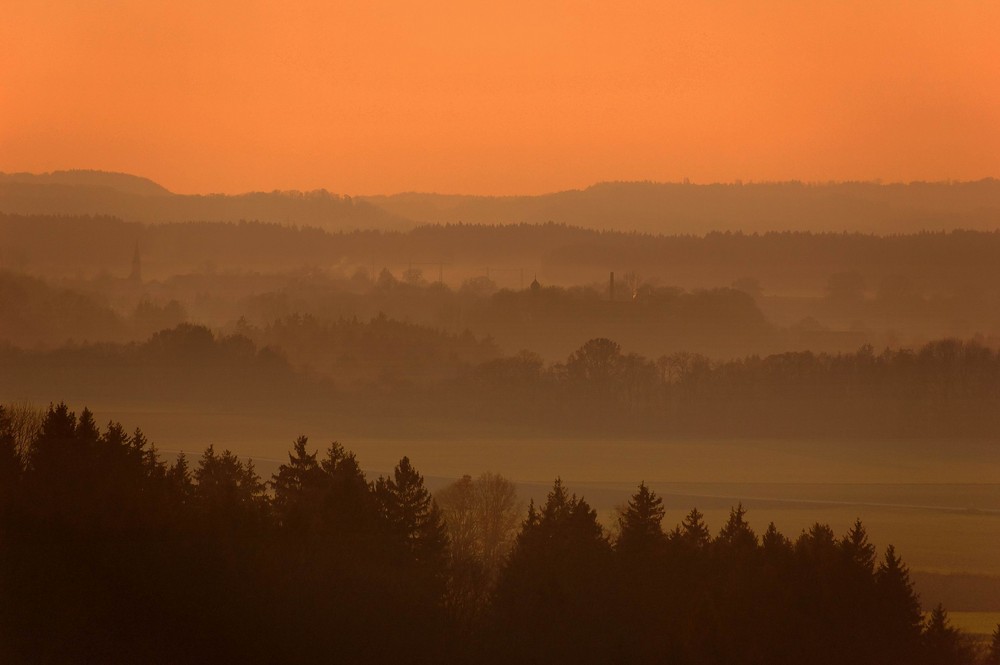 Inntal im Nebel