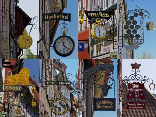 Innungsschilder Collage