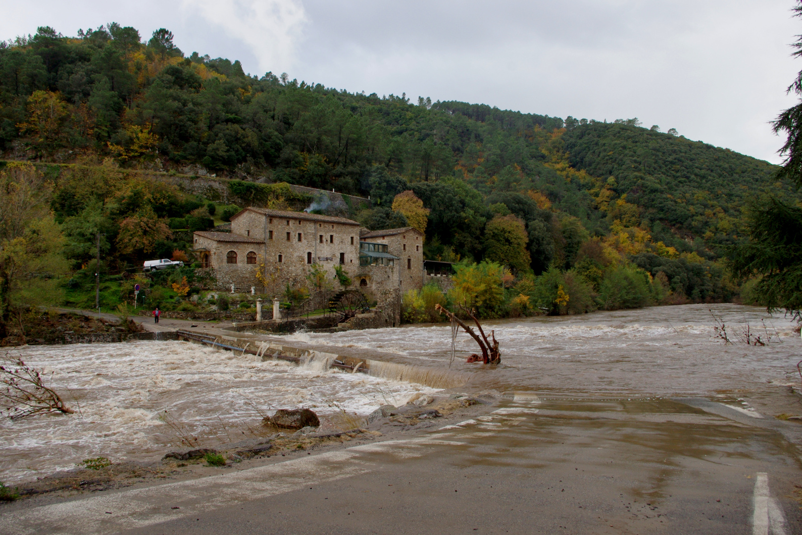Inondations à Anduze ce 28 octobre 2015