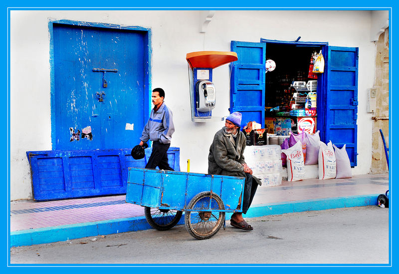 INS Blaue Hinein in Essaouira Marokko