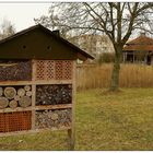 Insektenhotel vor dem Gradierwerk