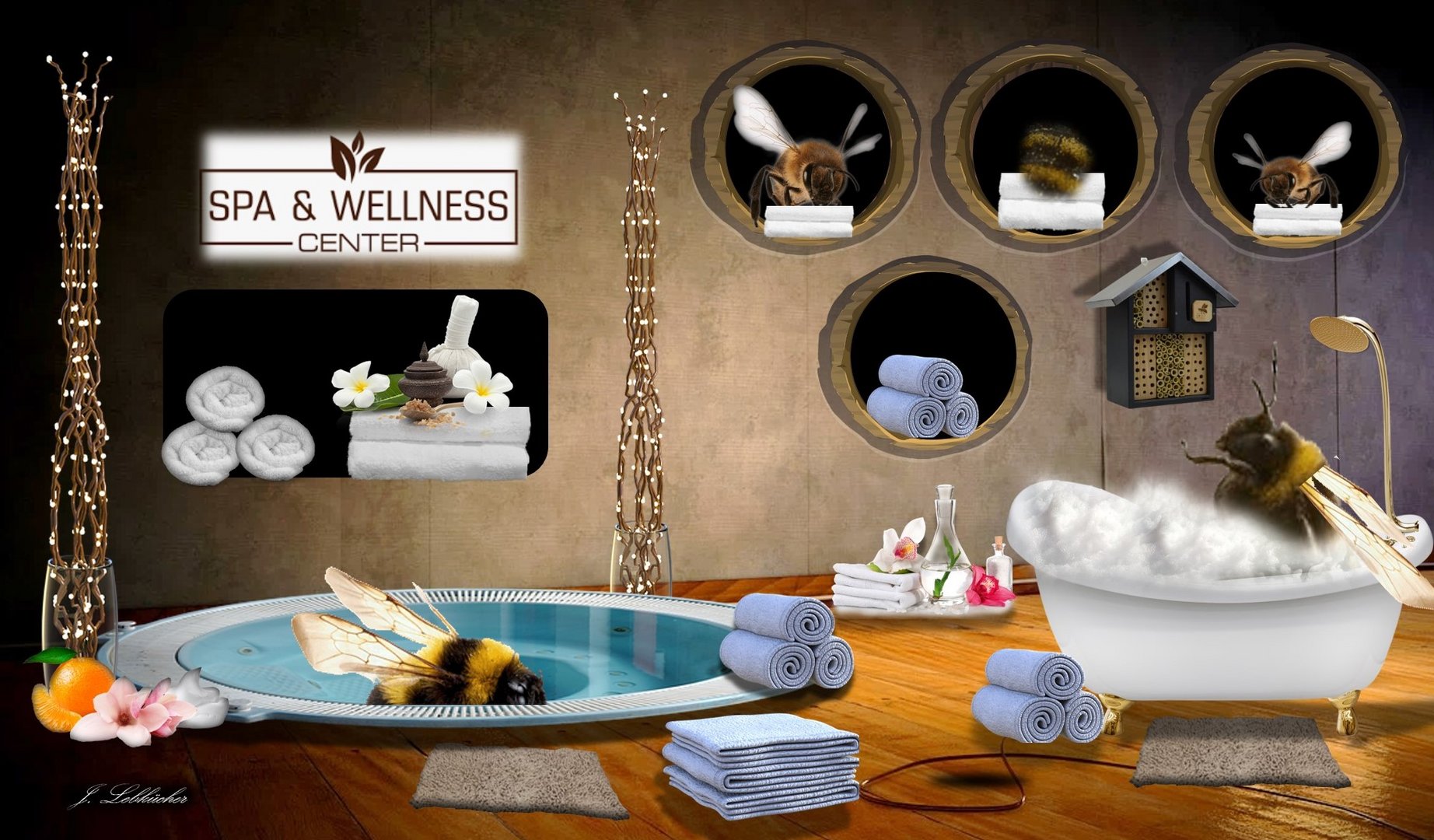 Insektenhotel - Wellnessbereich