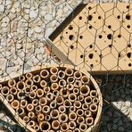 Insektenhotels auf dem Balkon
