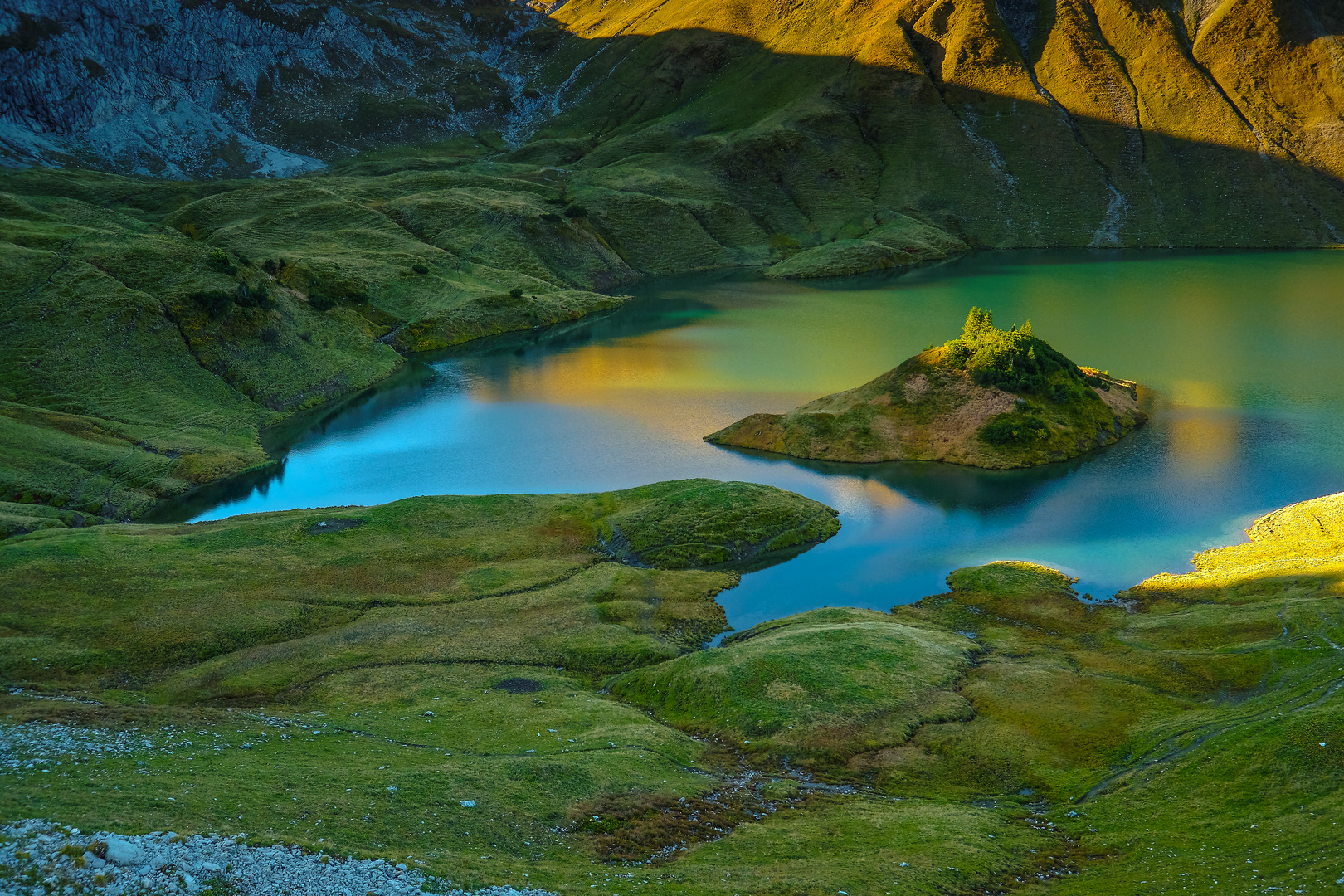 Insel auf Schrecksee