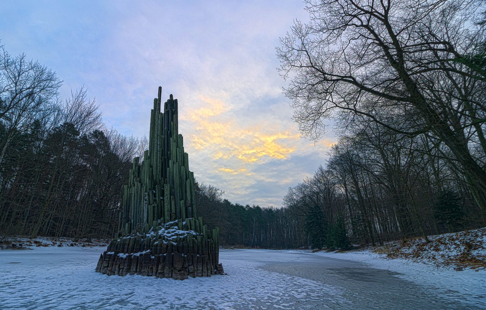 Insel bei der Rakotzbrücke