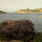 Insel Cabrera (E) -Bucht mit Burgblick-