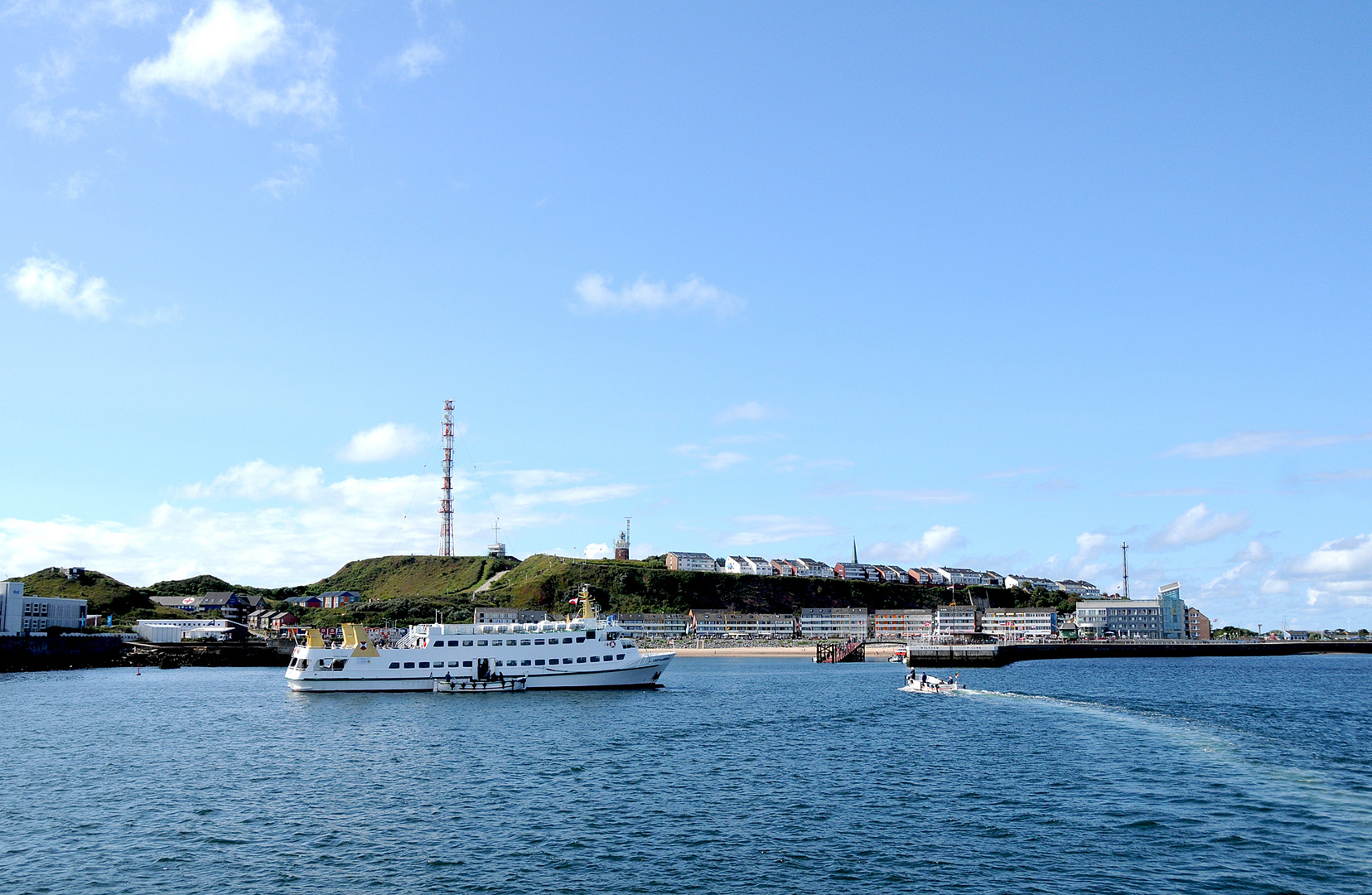 Insel Helgoland ,Blick vom Schiff 