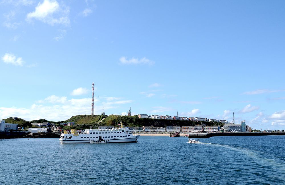 Insel Helgoland ,Blick vom Schiff 