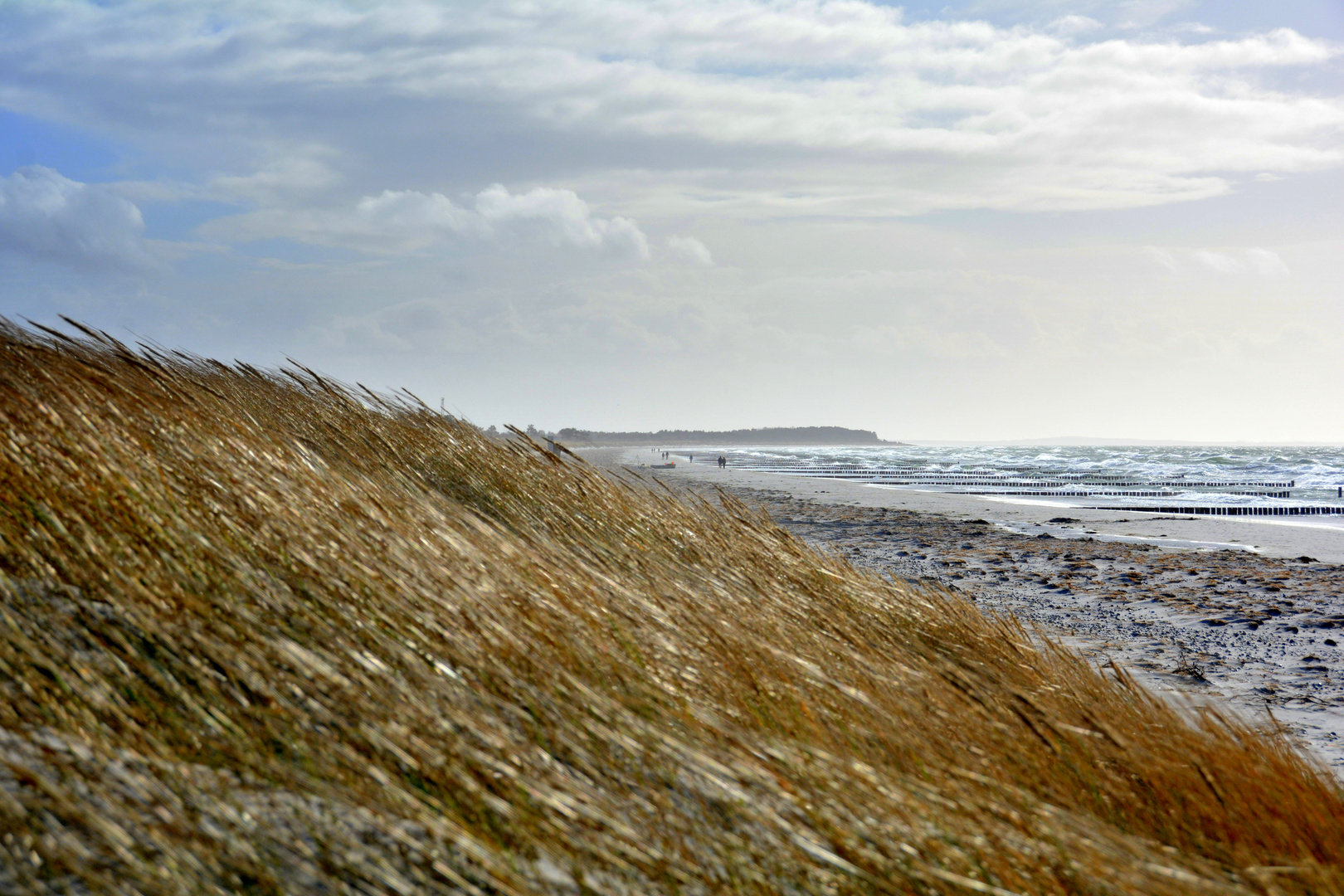 Insel Hiddensee stürmisch gut