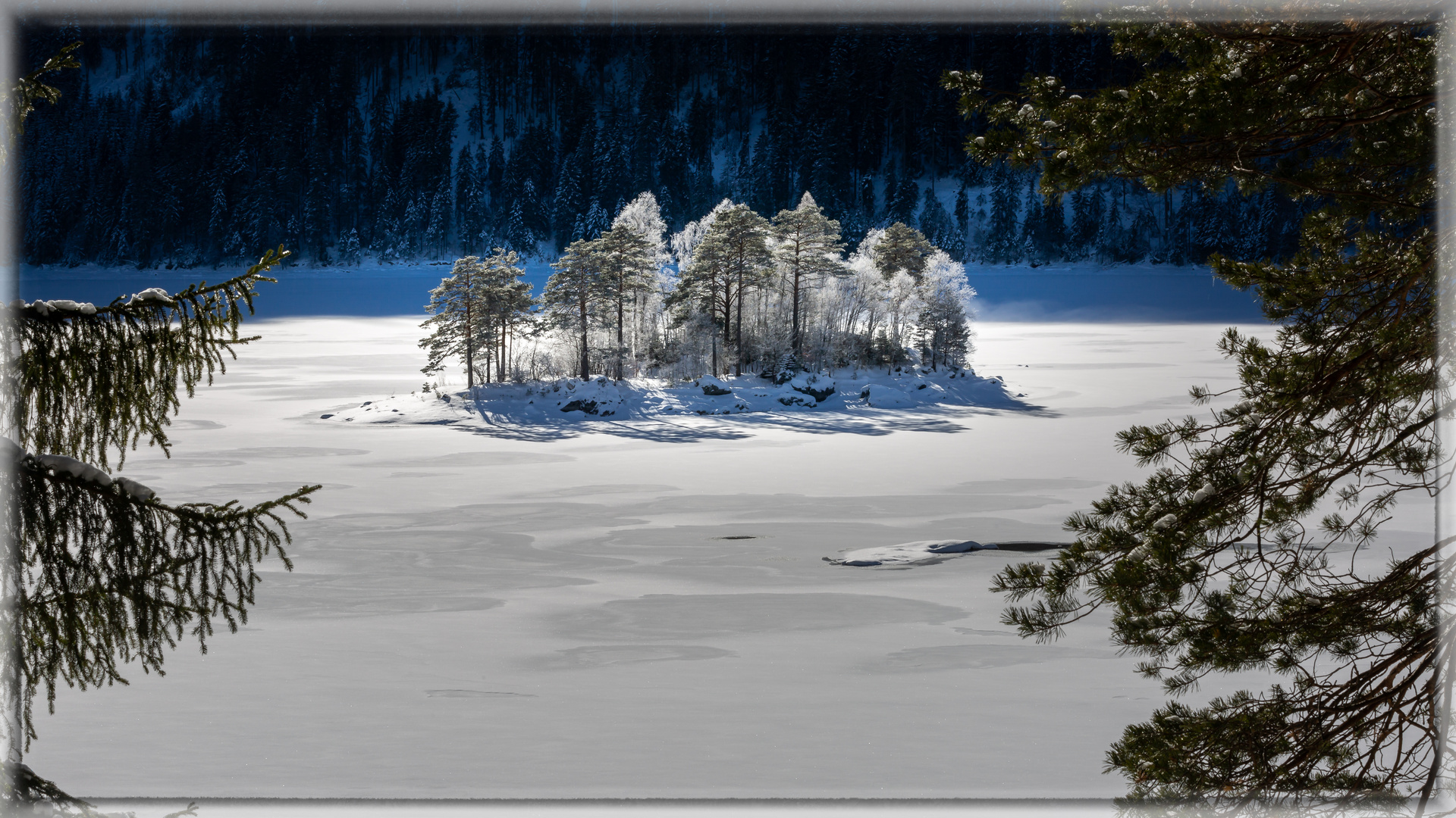 Insel im Eibsee