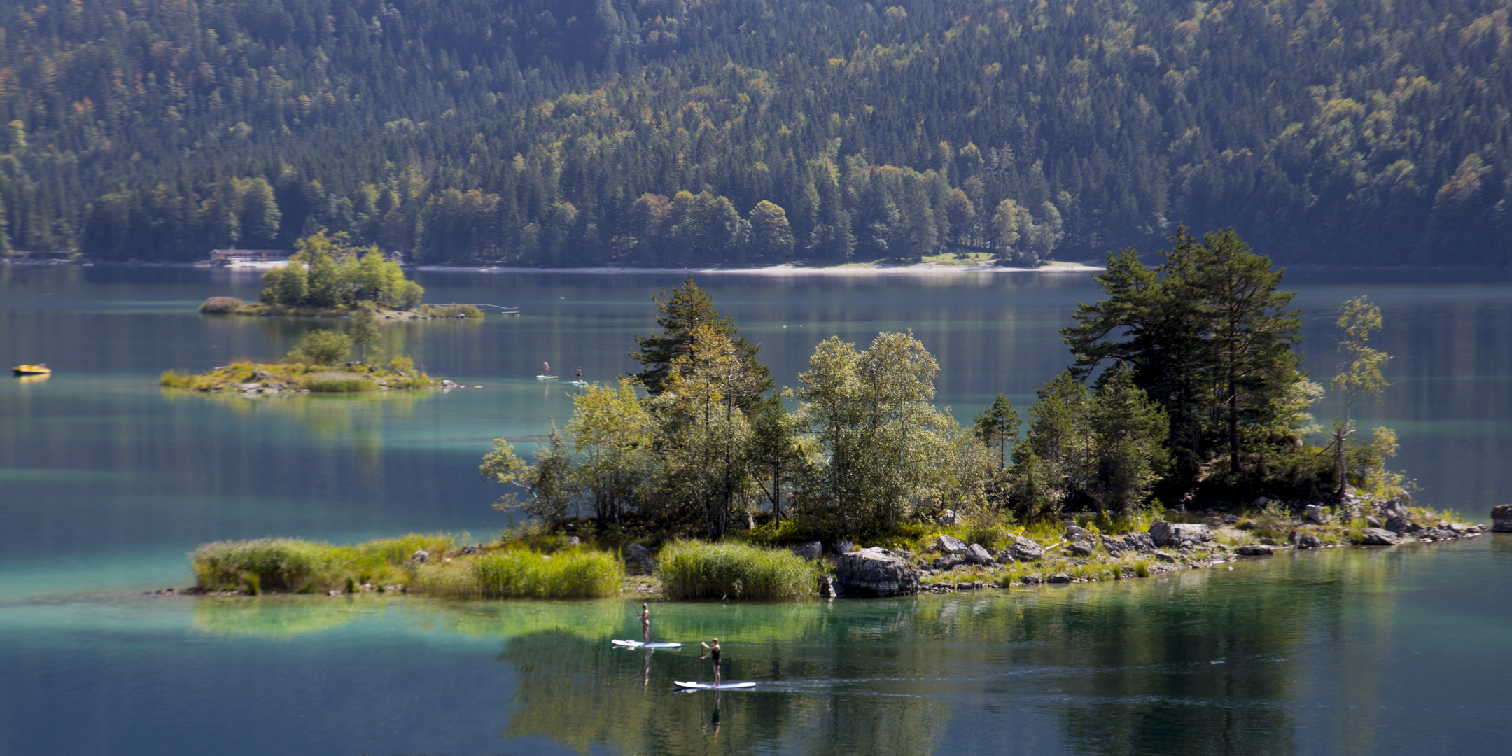 Insel im Eibsee Foto & Bild landschaft, bach, fluss & see, see, teich