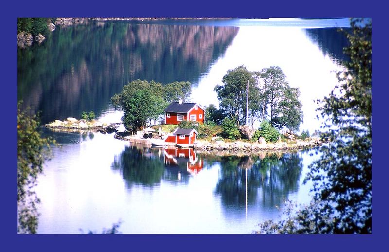 Insel im Fjord