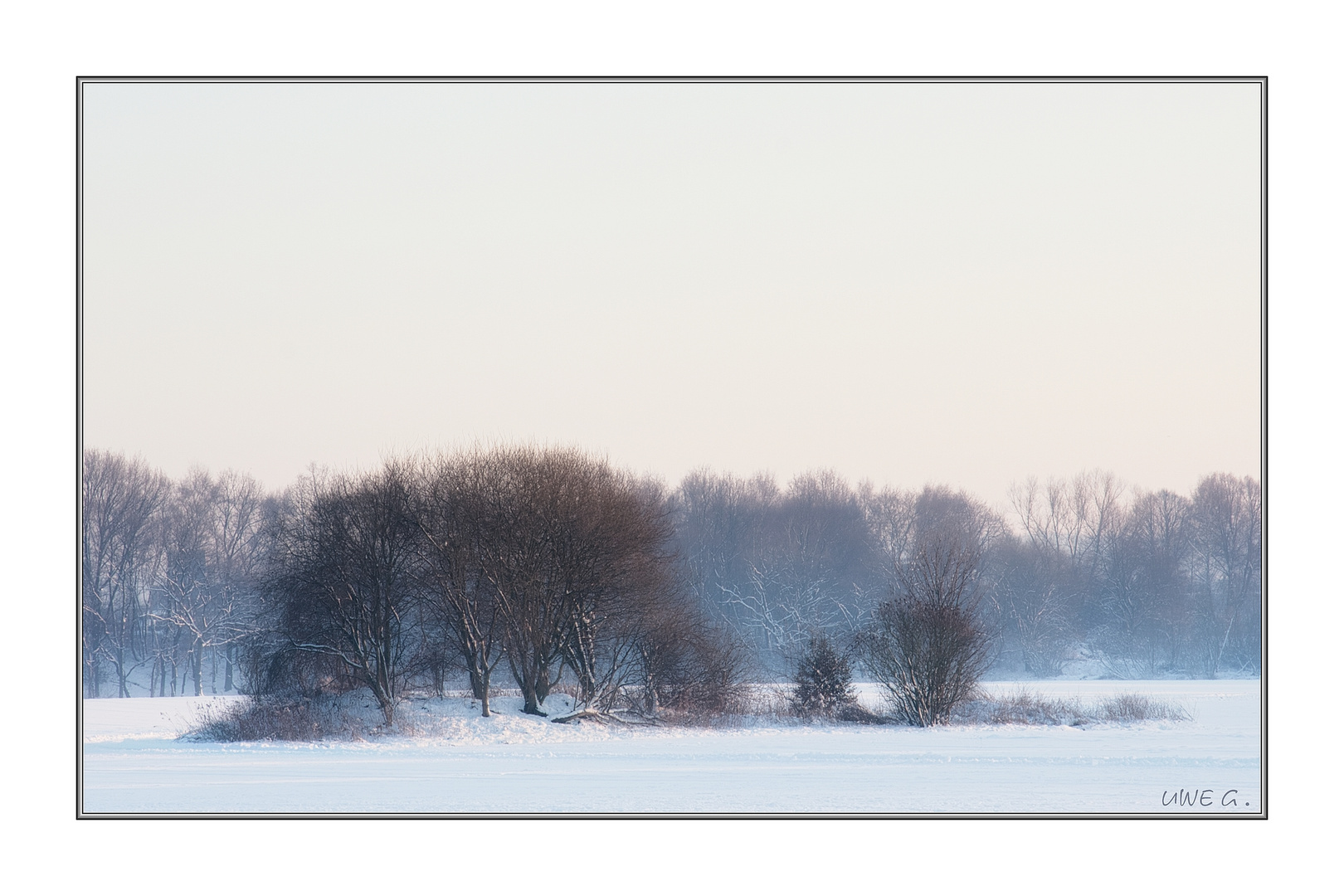 Insel im Schnee