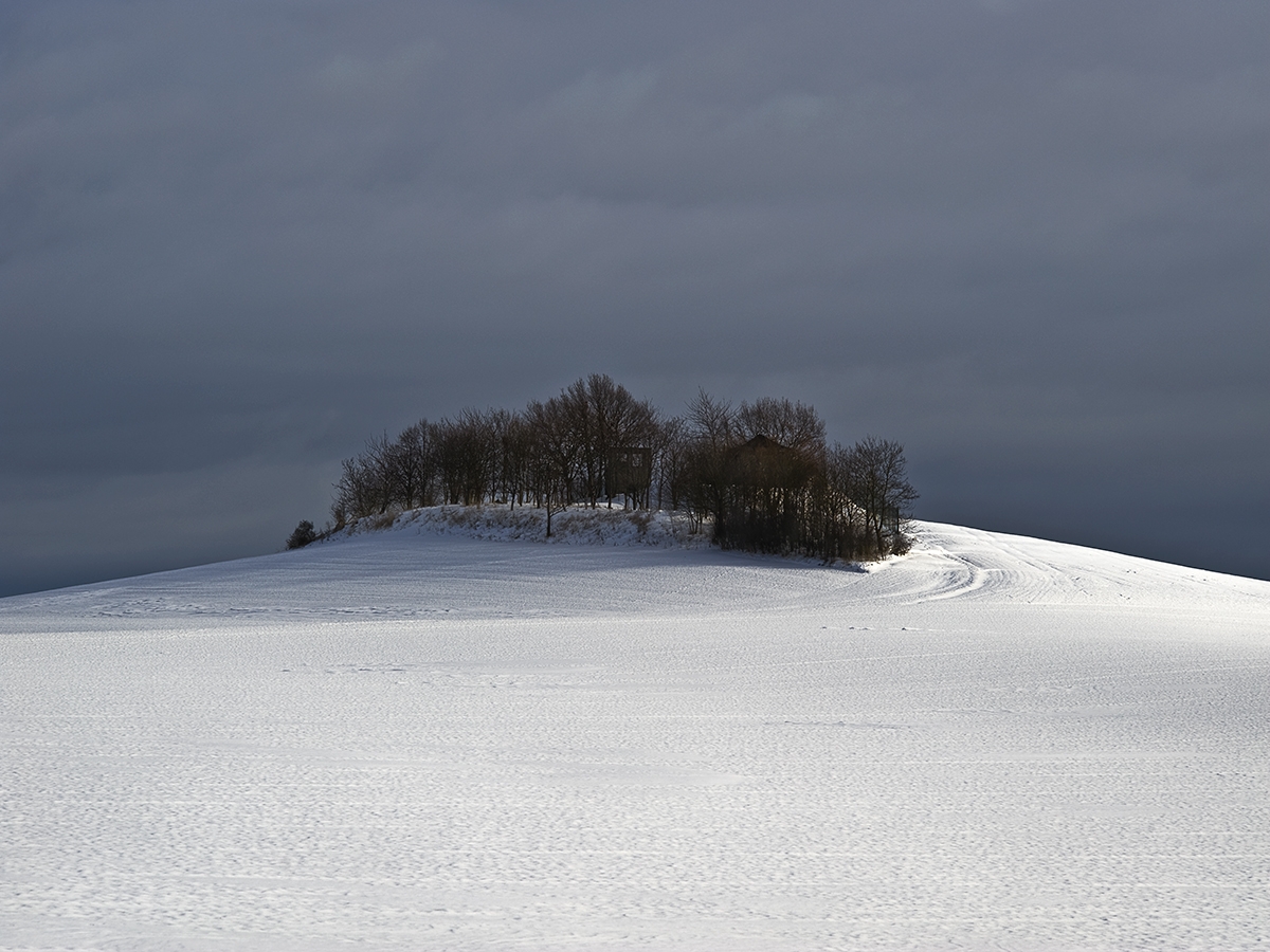 Insel im Schnee