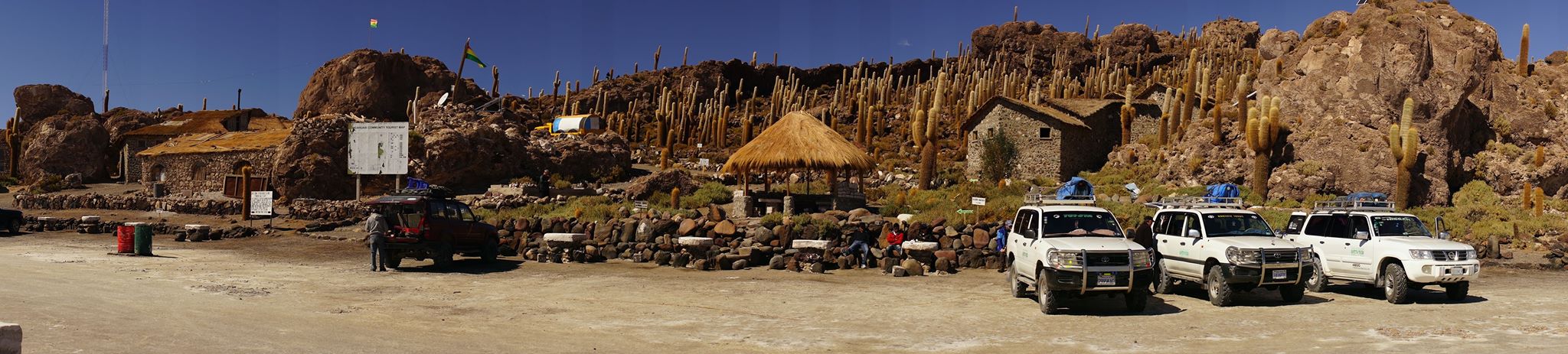 Insel in der Salar de Uyuni