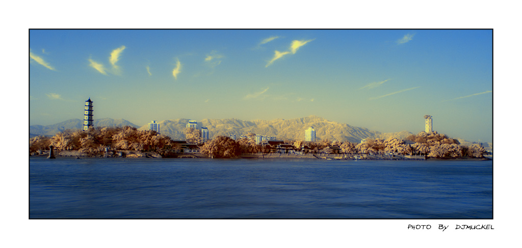 Insel "Jiangxin Islet" in Wenzhou/China